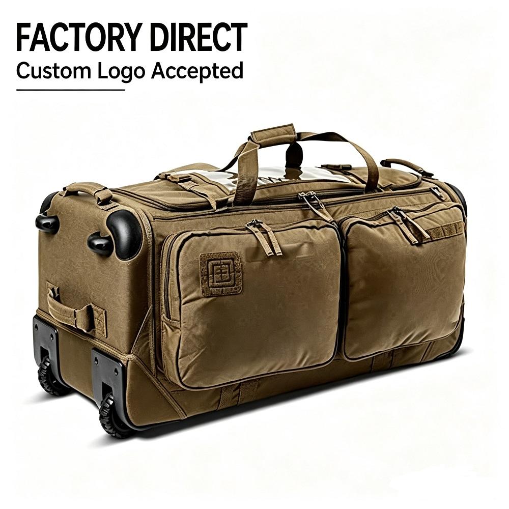 Rolling Travel Duffel Bag | Large Capacity Wheeled Luggage for Business, Weekend & Outdoor Trips