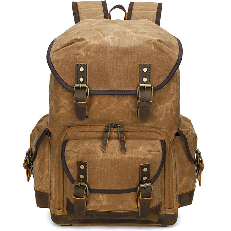 Vintage Canvas Messenger Bag | Foldable Crossbody Satchel for Everyday & Outdoor Adventures